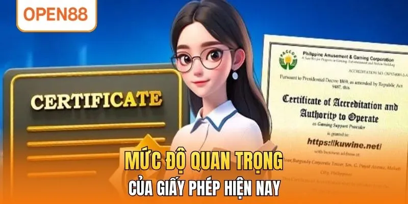 Mức độ quan trọng của giấy phép hiện nay